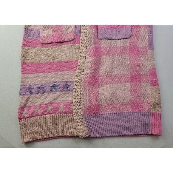 LoveShackFancy Grayson Pink Open Front Duster Cardigan Sweater M/L - $595 Boho - Picture 2 of 12